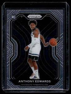 Anthony Edwards RC 2020-21 Prizm #258 Rookie Minnesota Timberwolves Basketball Card