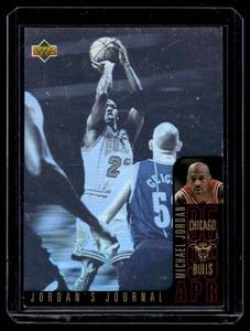 Michael Jordan Holo 1996 Upper Deck Jordans Journal #JR Basketball Card