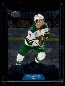 Brock Faber RC Black Diamond 2023-24 Upper Deck Rookie Gems #BD-27 Rookie Minnesota Wild Hockey Card