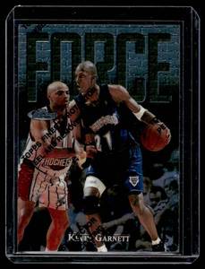 Kevin Garnett Finest Insert SP 1997 Topps Finest Force #136 FF25 Minnesota Timberwolves Basketball Card