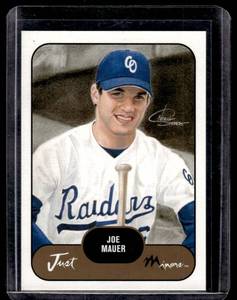 Joe Mauer Gold RC 2002 Just Minors #JPP.10 Rookie Minnesota Twins Baseball Card