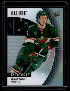 Brock Faber RC Refractor 2023-24 Allure #112 Rookie Minesota Wild Hockey Card