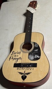 John Bon Jovi Autographed Custom Guitar - display only
