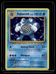 Poliwrath Holo Pokemon Card 25108