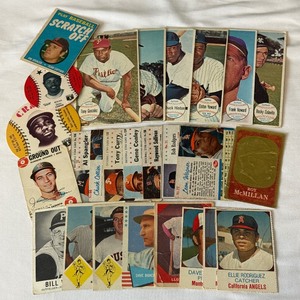 26 Card 1960s and 70s Vintage Baseball Odd Ball Card Lots - Giant, Post, Hostess, Embosses, Game Card, Fleer, Discs