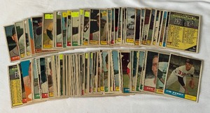 90 Card Lot 1961 Topps Vintage Baseball Cards
