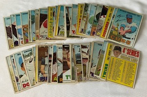 50 Card Lot 1967 Topps Vintage Baseball Cards, low grade