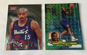 Vince Carter 2 Rookie Card Basketball Lot
