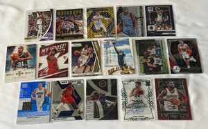 16 Card Basketball Star, Numbered, and Auto Lot - Curry, Kyrie, LeBron, Jokic, Durant, and More