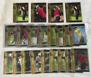 Tiger Woods 21 Card Tiger Tales Golf Card Lot