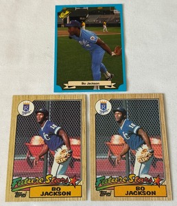 3 Card Bo Jackson Roookie Card Lot