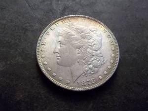 1878 Morgan Silver Dollar In MS++++/+