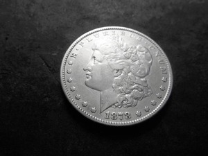 1878 Morgan Silver Dollar 8 Tailfeathers First Reverse.