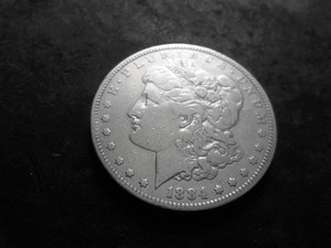 1884 S Morgan Silver Dollar