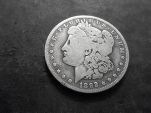 1892 O Morgan Silver Dollar