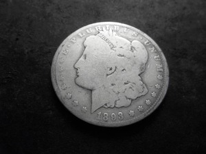 1893 O Morgan Silver Dollar