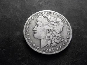 1894 O Morgan Silver Dollar