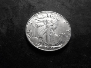 1947 Walking Liberty Silver Half Dollar