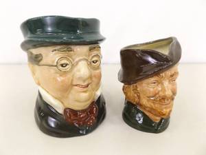 2 Royal Doulton 4 and 3.5 Toby Mugs