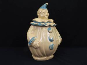 Vintage Pan American Clown Cookie Jar