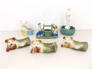 Lot of 5 Vintage Shawnee etc. Planters
