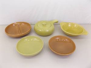 6 Piece Russel Wright Iroquois Serving Plates and Pots