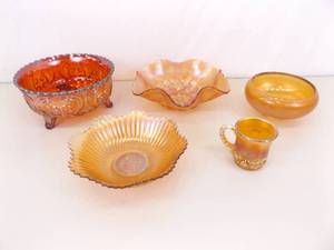 Lot of Carnival Glass Bowls