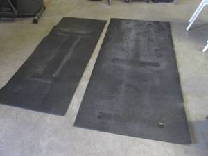 (F-1) 2 Rubber Floor Mats 78 x 36...