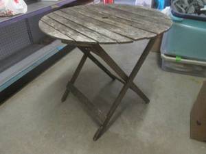 (EW7) Outdoor Wood Folding Table wi...
