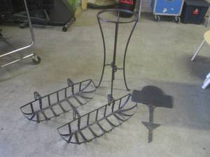 (BSB) 2 Metal Plant Baskets 24 Wid...