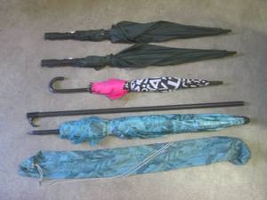 (F-1) 2 Dark Green Umbrellas, Victo...