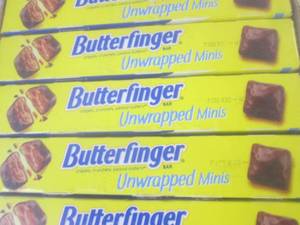 (B-2) 9 Boxes of Butterfinger Unwra...