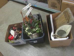 (BR1) 3 Boxes of Misc Decor Christm...