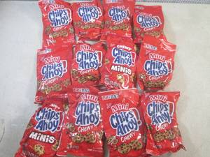 (B-2) 12 Bags of Mini Chips Ahoy Co...