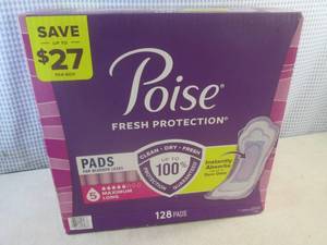 (G-1) Box of 128 Poise Fresh Protec...