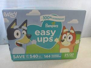 (G-1) Box of 144 Pampers Bluey Easy...