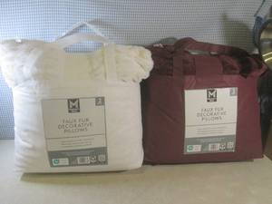 (EW3) 2 - 2-Packs of Faux Fur Decor...