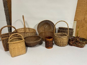 Large Lot of Wicker Baskets