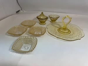 Lot of Amber Glass