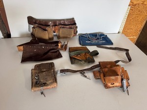 Vintage Leather Tool Belts & Pouches