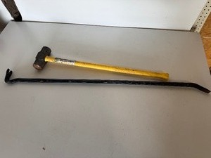 Sledge Hammer & Extra Large Pry Bar