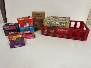 Large Lot of Screws & Coke Crate