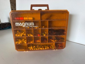 Magnum By Plano Storage Fishing Tackle Organizer Box & Accessories