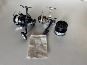 Daiwa D2800 & Shakespeare Omni 030 Spinning Fishing Reels & Daiwa Long Cast Spool