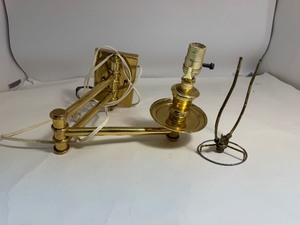 Vintage Brass Swinging Arm Lamp