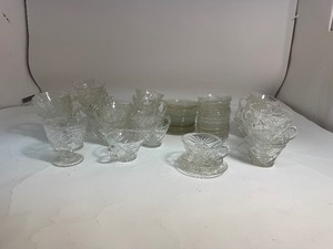 Large Lot of Anchor Hocking Punch Cups & Saucers