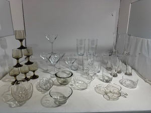 Lot of Glass Cups & Bowls