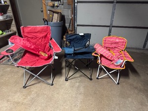 Lot of (3) Folding Chairs