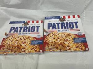 E - Patriot Thin Crust Pizza 2-Pack - Yankee Noodle Macaroni & Cheese with Bacon