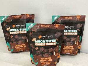 J - Fat & Weird Mega Bites Cookie Dough - Chocolate Lava Cake with Fudge Core - 3-Pack